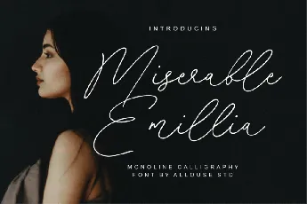 Miserable Emillia font