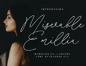 Miserable Emillia font