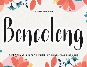 Bencoleng font