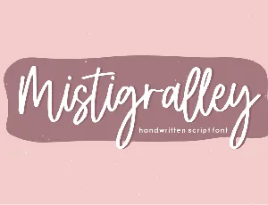 Mistigralley font