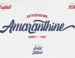 Amaranthine Script font