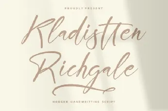 Kladistten Richgale font