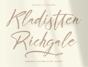 Kladistten Richgale font