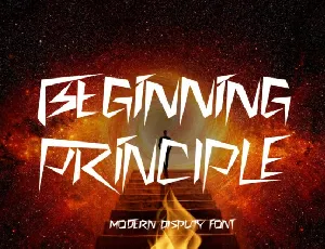 Beginning Principle font