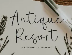 Antique Resort font