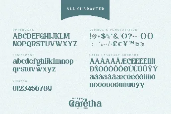 Garetha font