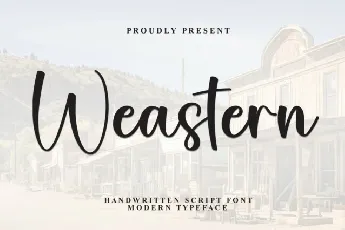 Weastern Script font