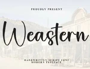 Weastern Script font