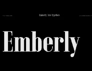 Emberly font