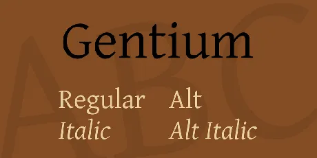 Gentium font