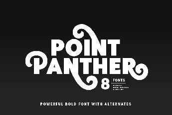 Point Panther font