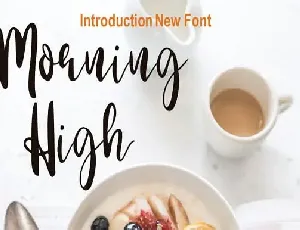 Morning High Script font