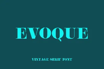 Evoque font