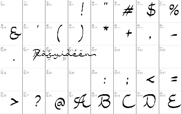 Rasyideen font