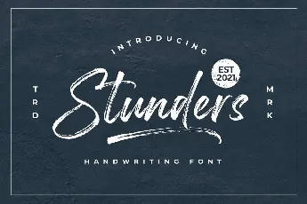 Stunders font