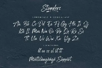 Stunders font