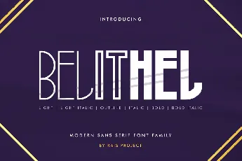 Belithel Demo font