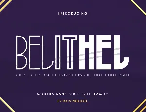 Belithel Demo font