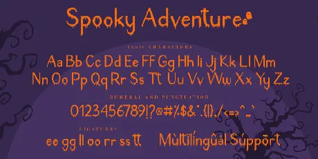 Spooky Adventure font