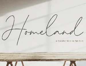 Homeland font