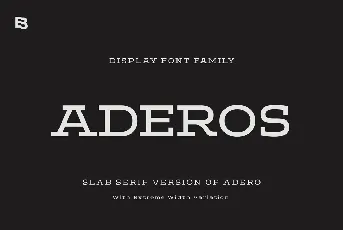 ADEROS TRIAL font