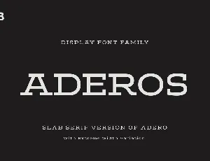 ADEROS TRIAL font