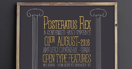 Posteratus Rex font