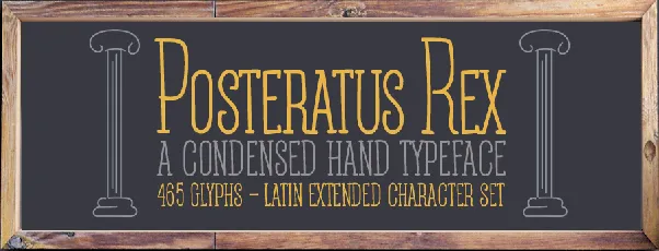 Posteratus Rex font