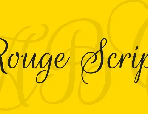 Rouge Script font