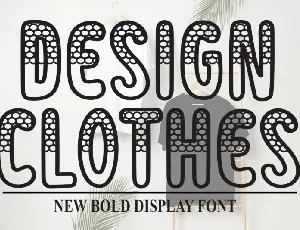 Design Clothes Display font