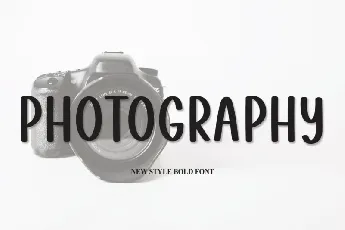 Photography Display font