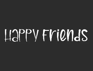 Happy Friends font