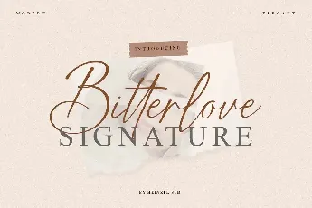 Bitterlove Script font