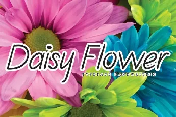 Daisy Flower Handwritten font