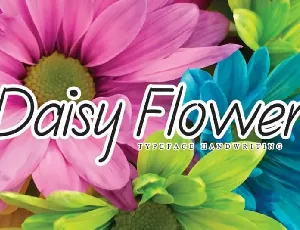 Daisy Flower Handwritten font