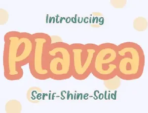 Plavea Display font