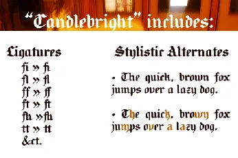 Candlebright font