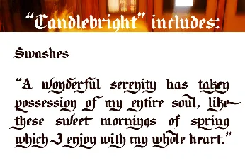 Candlebright font