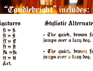 Candlebright font