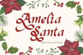 Amelia santa font