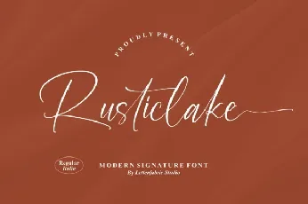 Rusticlake font