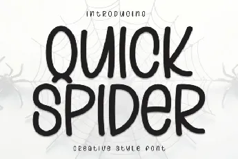 Quick Spider Display font