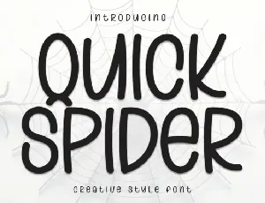 Quick Spider Display font