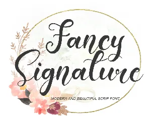 Fancy Signature font