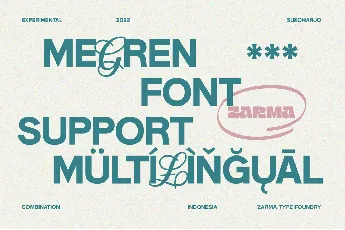 Megren DEMO font