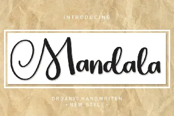 Mandala Script Typeface font