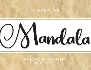 Mandala Script Typeface font