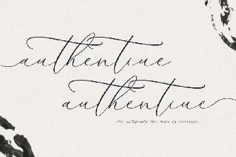 Authentiue font