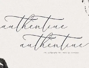 Authentiue font