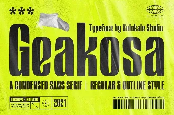 Geakosa font